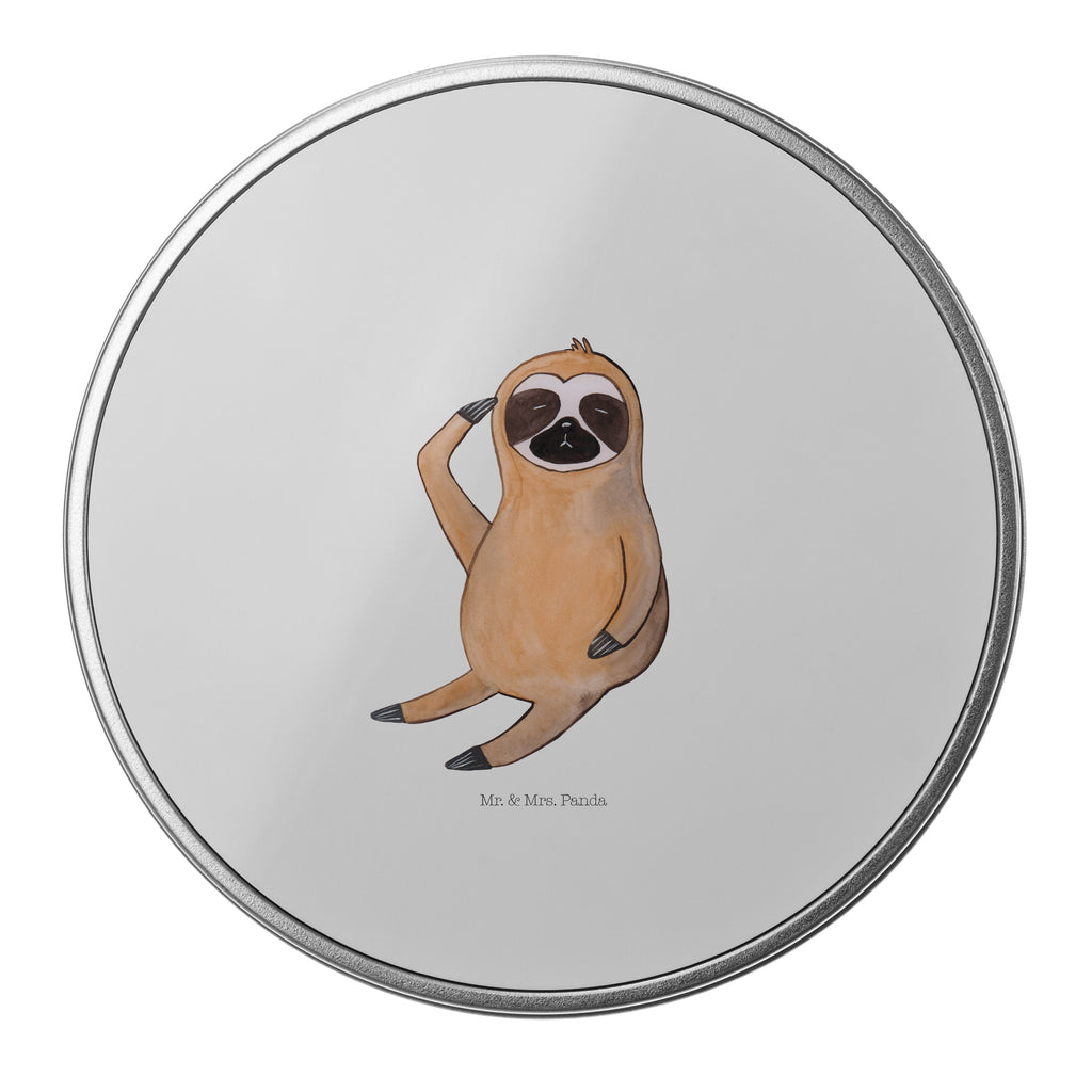 Blechdose rund Faultier Vogel zeigen Metalldose, Keksdose, Dose, Vorratsdose, Geschenkbox, Faultier, Faultier Geschenk, Faultier Deko, Faultiere, faul, Lieblingstier, Spinner, früher Vogel, der frühe Vogel, Frühaufsteher, Morgenmuffel, Vogel, Faultierwelt