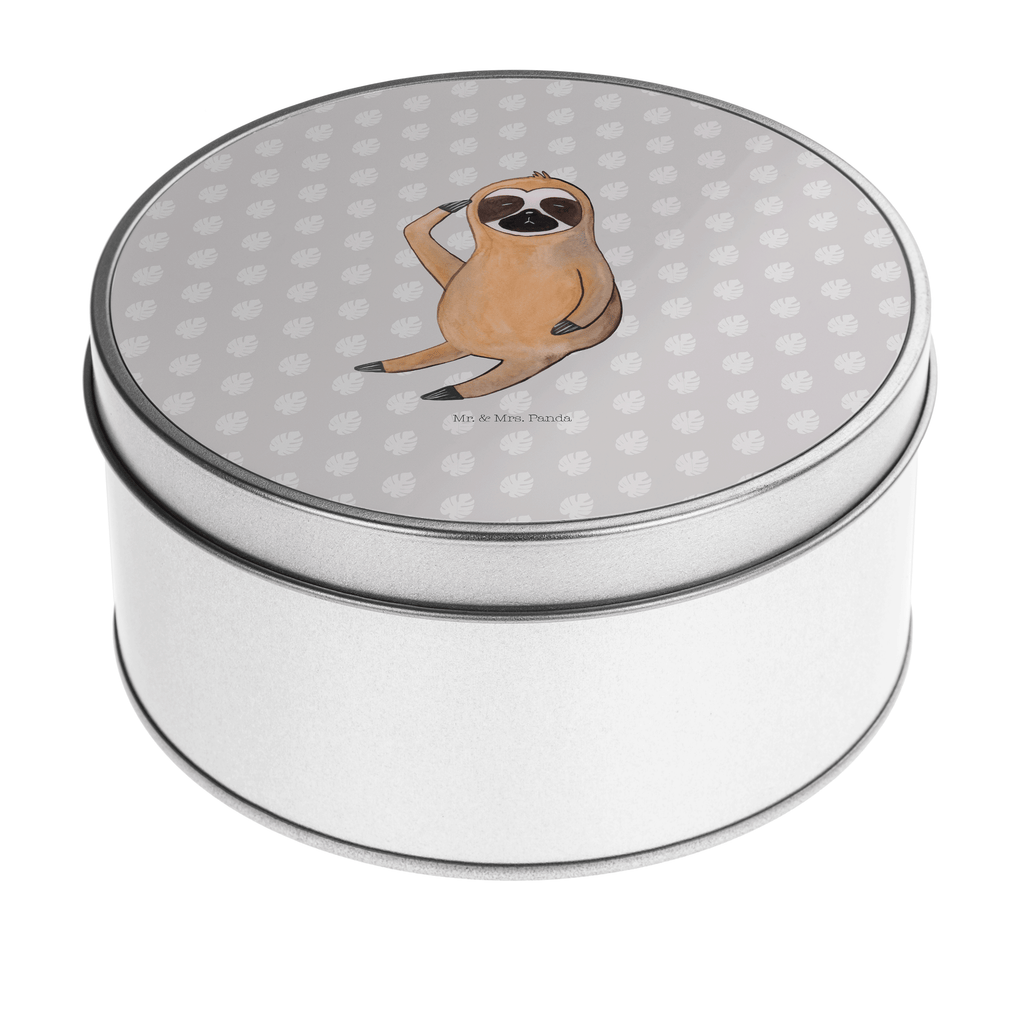 Blechdose rund Faultier Vogel zeigen Metalldose, Keksdose, Dose, Vorratsdose, Geschenkbox, Faultier, Faultier Geschenk, Faultier Deko, Faultiere, faul, Lieblingstier, Spinner, früher Vogel, der frühe Vogel, Frühaufsteher, Morgenmuffel, Vogel, Faultierwelt