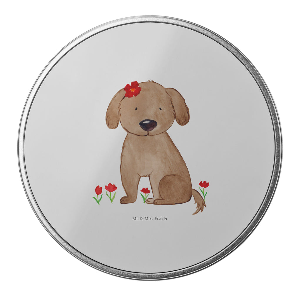 Blechdose rund Hund Hundedame Metalldose, Keksdose, Dose, Vorratsdose, Geschenkbox, Hund, Hundemotiv, Haustier, Hunderasse, Tierliebhaber, Hundebesitzer, Sprüche, Hunde, Hundeliebe, Hundeglück, Liebe, Frauchen