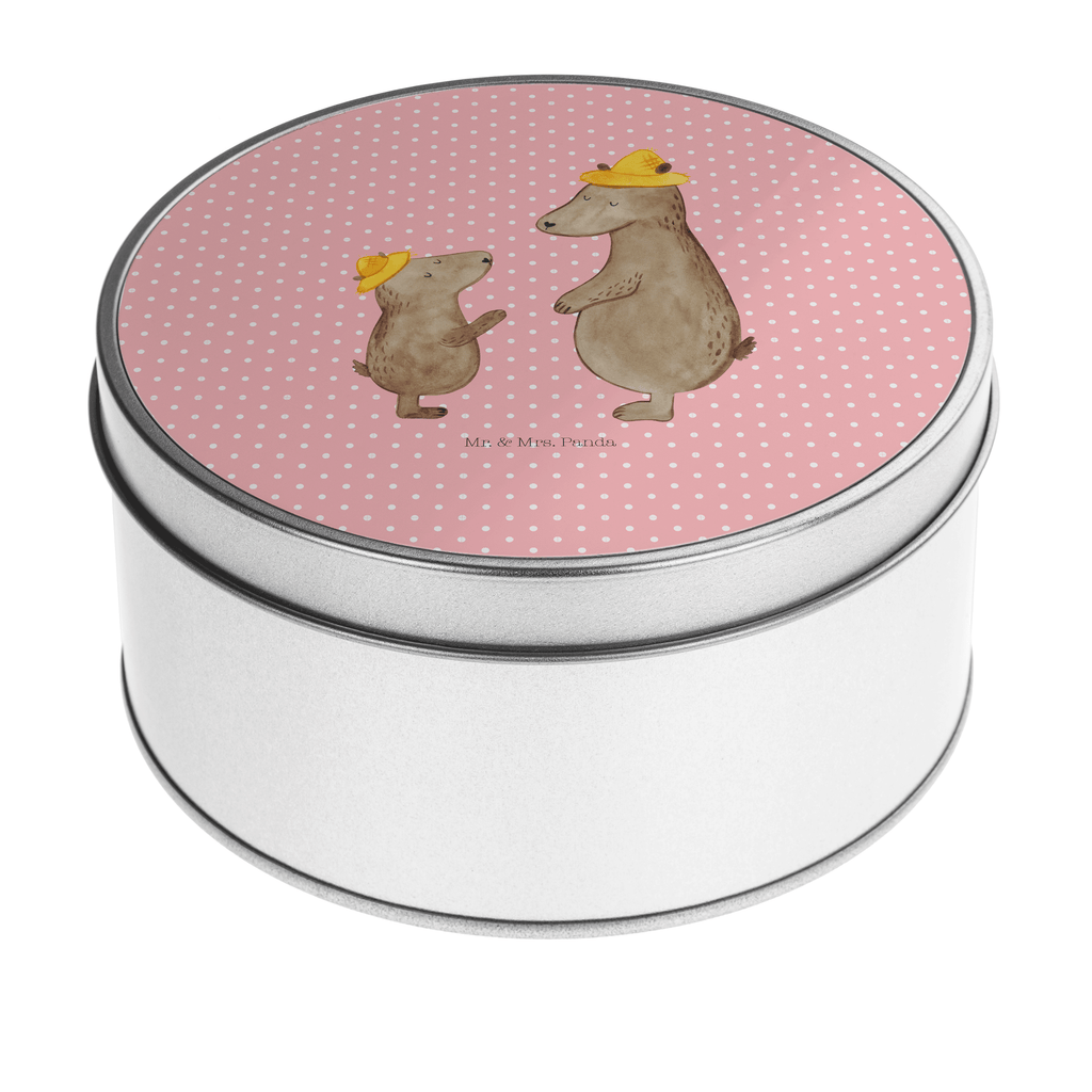 Blechdose rund Bären mit Hut Metalldose, Keksdose, Dose, Vorratsdose, Geschenkbox, Familie, Vatertag, Muttertag, Bruder, Schwester, Mama, Papa, Oma, Opa, Bär, Bären, Vater, Papi, Paps, Dad, Daddy, Lieblingsmensch, Sohn, Söhne, Kind, Kinder, Vater-Sohn, Family, Vorbild