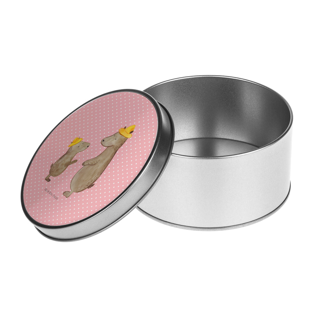 Blechdose rund Bären mit Hut Metalldose, Keksdose, Dose, Vorratsdose, Geschenkbox, Familie, Vatertag, Muttertag, Bruder, Schwester, Mama, Papa, Oma, Opa, Bär, Bären, Vater, Papi, Paps, Dad, Daddy, Lieblingsmensch, Sohn, Söhne, Kind, Kinder, Vater-Sohn, Family, Vorbild