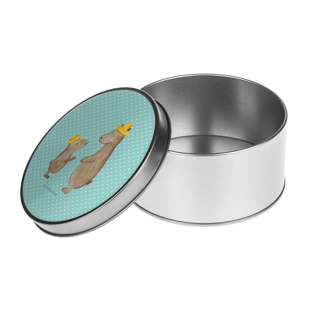 Blechdose rund Bären mit Hut Metalldose, Keksdose, Dose, Vorratsdose, Geschenkbox, Familie, Vatertag, Muttertag, Bruder, Schwester, Mama, Papa, Oma, Opa, Bär, Bären, Vater, Papi, Paps, Dad, Daddy, Lieblingsmensch, Sohn, Söhne, Kind, Kinder, Vater-Sohn, Family, Vorbild