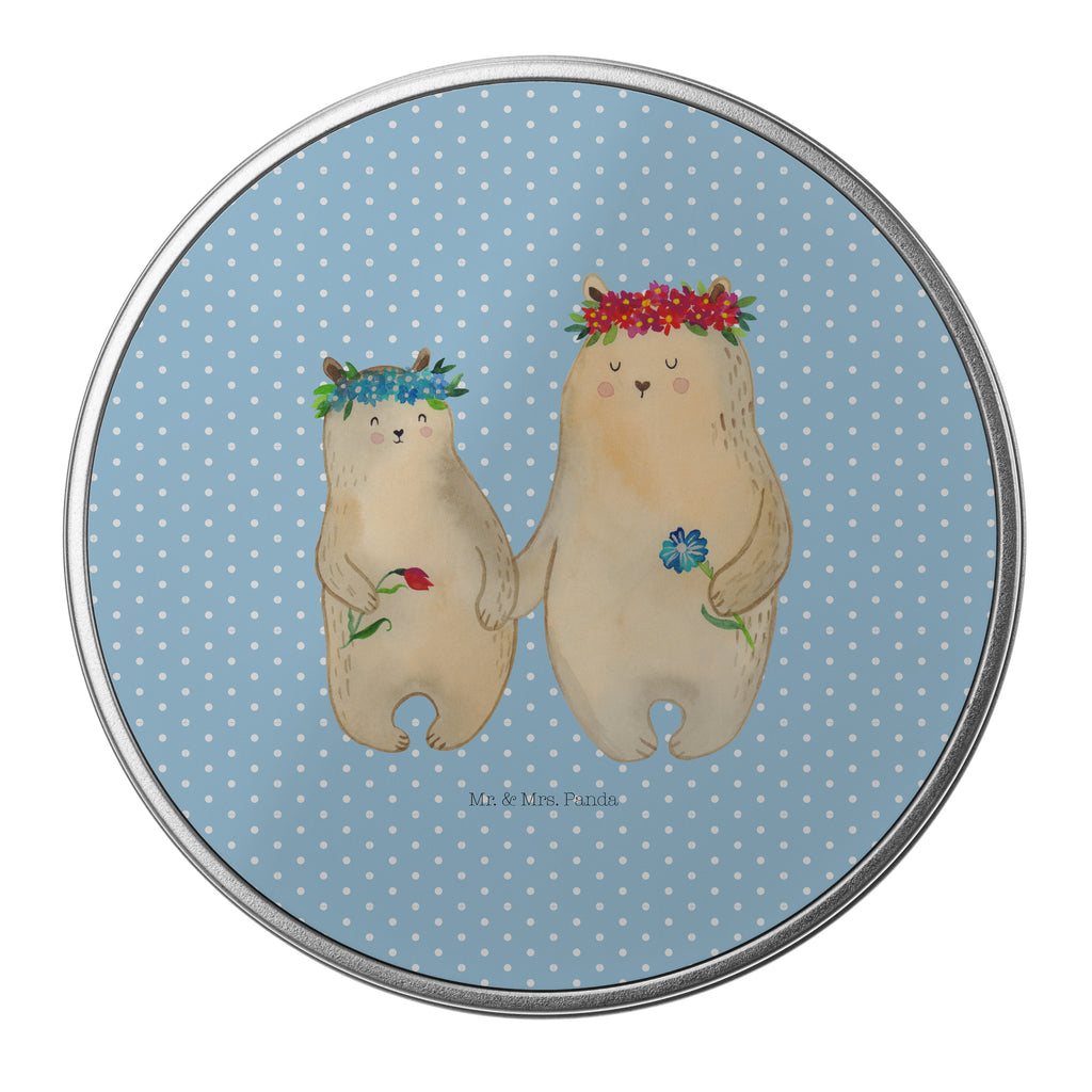 Blechdose rund Bären mit Blumenkranz Metalldose, Keksdose, Dose, Vorratsdose, Geschenkbox, Familie, Vatertag, Muttertag, Bruder, Schwester, Mama, Papa, Oma, Opa, Bär, Bären, Mutter, Mutti, Mami, Lieblingsmensch, Lieblingsmama, beste Mutter, weltbeste Mama, Geschenk Mama. Muttertag, Tochter, Kind, Kinder, Töchter, Family, Vorbild