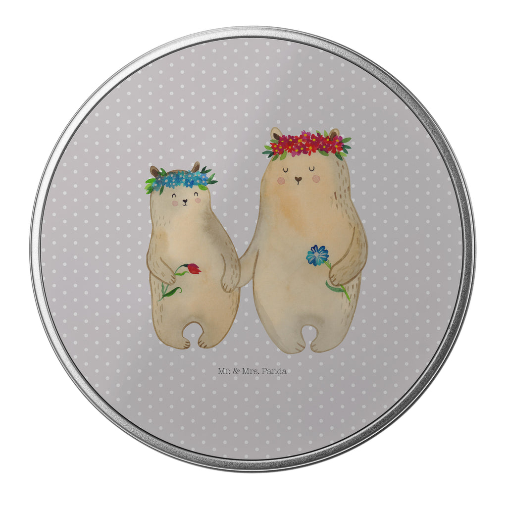 Blechdose rund Bären mit Blumenkranz Metalldose, Keksdose, Dose, Vorratsdose, Geschenkbox, Familie, Vatertag, Muttertag, Bruder, Schwester, Mama, Papa, Oma, Opa, Bär, Bären, Mutter, Mutti, Mami, Lieblingsmensch, Lieblingsmama, beste Mutter, weltbeste Mama, Geschenk Mama. Muttertag, Tochter, Kind, Kinder, Töchter, Family, Vorbild