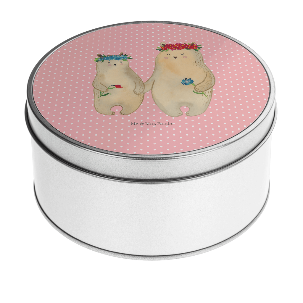 Blechdose rund Bären mit Blumenkranz Metalldose, Keksdose, Dose, Vorratsdose, Geschenkbox, Familie, Vatertag, Muttertag, Bruder, Schwester, Mama, Papa, Oma, Opa, Bär, Bären, Mutter, Mutti, Mami, Lieblingsmensch, Lieblingsmama, beste Mutter, weltbeste Mama, Geschenk Mama. Muttertag, Tochter, Kind, Kinder, Töchter, Family, Vorbild