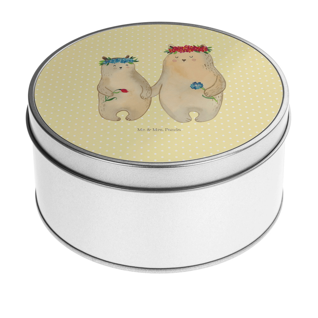 Blechdose rund Bären mit Blumenkranz Metalldose, Keksdose, Dose, Vorratsdose, Geschenkbox, Familie, Vatertag, Muttertag, Bruder, Schwester, Mama, Papa, Oma, Opa, Bär, Bären, Mutter, Mutti, Mami, Lieblingsmensch, Lieblingsmama, beste Mutter, weltbeste Mama, Geschenk Mama. Muttertag, Tochter, Kind, Kinder, Töchter, Family, Vorbild
