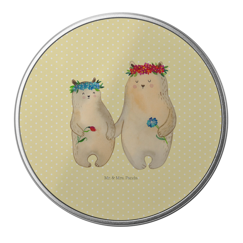 Blechdose rund Bären mit Blumenkranz Metalldose, Keksdose, Dose, Vorratsdose, Geschenkbox, Familie, Vatertag, Muttertag, Bruder, Schwester, Mama, Papa, Oma, Opa, Bär, Bären, Mutter, Mutti, Mami, Lieblingsmensch, Lieblingsmama, beste Mutter, weltbeste Mama, Geschenk Mama. Muttertag, Tochter, Kind, Kinder, Töchter, Family, Vorbild