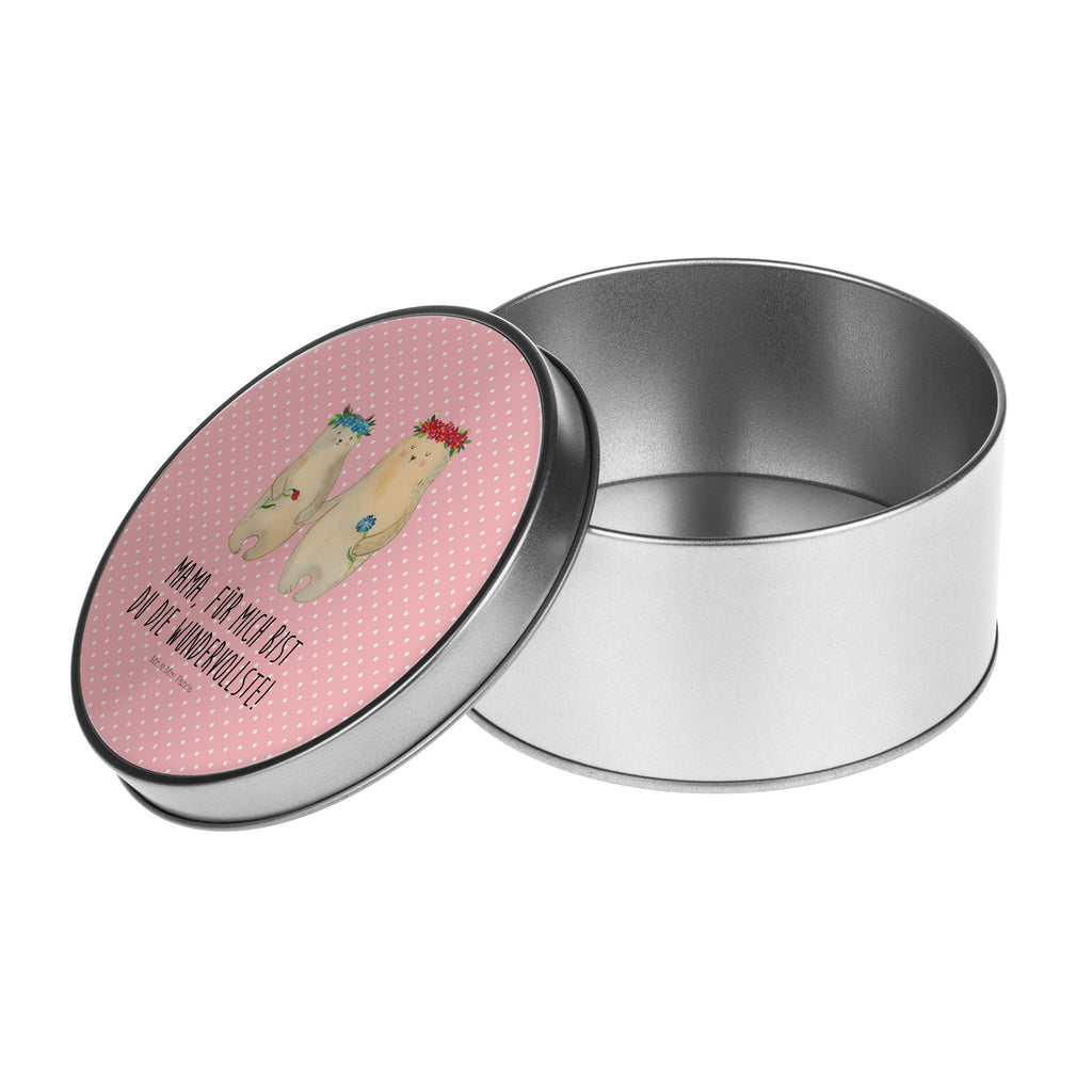 Blechdose rund Bären mit Blumenkranz Metalldose, Keksdose, Dose, Vorratsdose, Geschenkbox, Familie, Vatertag, Muttertag, Bruder, Schwester, Mama, Papa, Oma, Opa, Bär, Bären, Mutter, Mutti, Mami, Lieblingsmensch, Lieblingsmama, beste Mutter, weltbeste Mama, Geschenk Mama. Muttertag, Tochter, Kind, Kinder, Töchter, Family, Vorbild