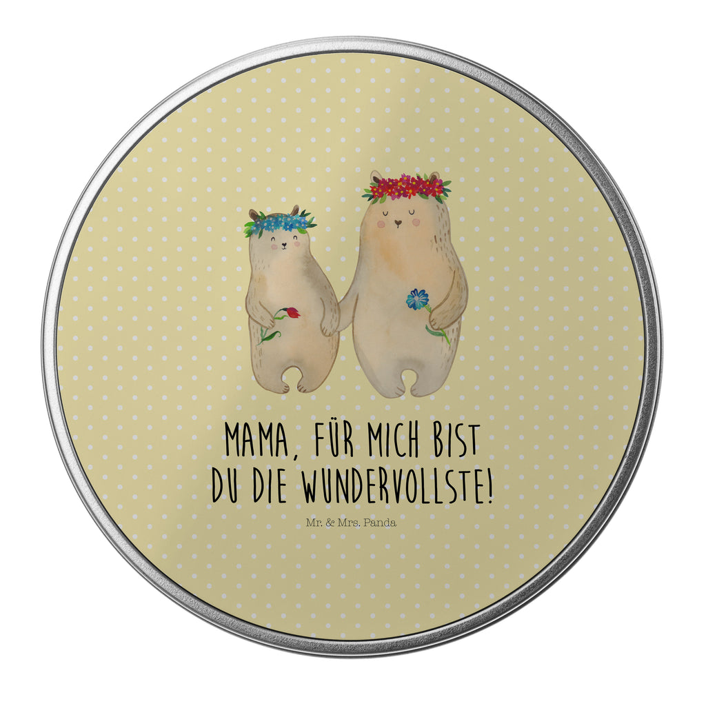 Blechdose rund Bären mit Blumenkranz Metalldose, Keksdose, Dose, Vorratsdose, Geschenkbox, Familie, Vatertag, Muttertag, Bruder, Schwester, Mama, Papa, Oma, Opa, Bär, Bären, Mutter, Mutti, Mami, Lieblingsmensch, Lieblingsmama, beste Mutter, weltbeste Mama, Geschenk Mama. Muttertag, Tochter, Kind, Kinder, Töchter, Family, Vorbild