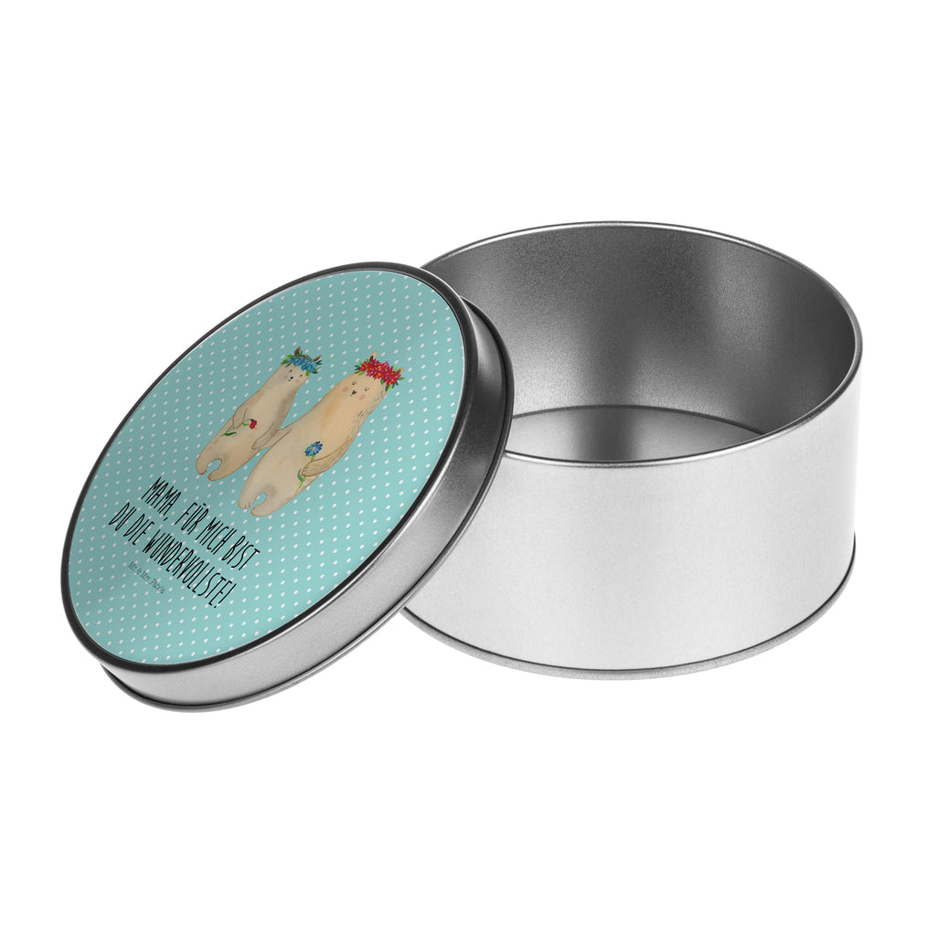 Blechdose rund Bären mit Blumenkranz Metalldose, Keksdose, Dose, Vorratsdose, Geschenkbox, Familie, Vatertag, Muttertag, Bruder, Schwester, Mama, Papa, Oma, Opa, Bär, Bären, Mutter, Mutti, Mami, Lieblingsmensch, Lieblingsmama, beste Mutter, weltbeste Mama, Geschenk Mama. Muttertag, Tochter, Kind, Kinder, Töchter, Family, Vorbild
