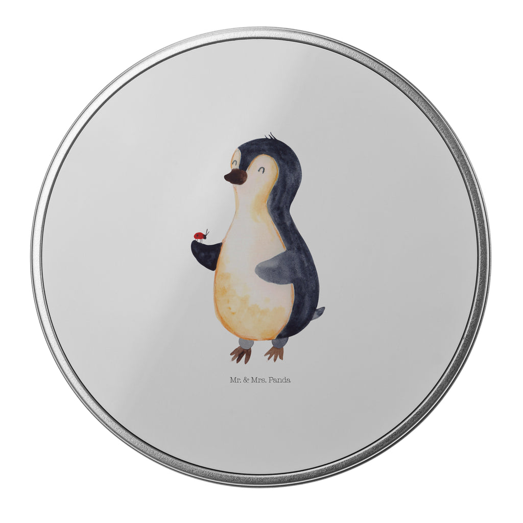 Blechdose rund Pinguin Marienkäfer Metalldose, Keksdose, Dose, Vorratsdose, Geschenkbox, Pinguin, Pinguine, Marienkäfer, Liebe, Wunder, Glück, Freude, Lebensfreude