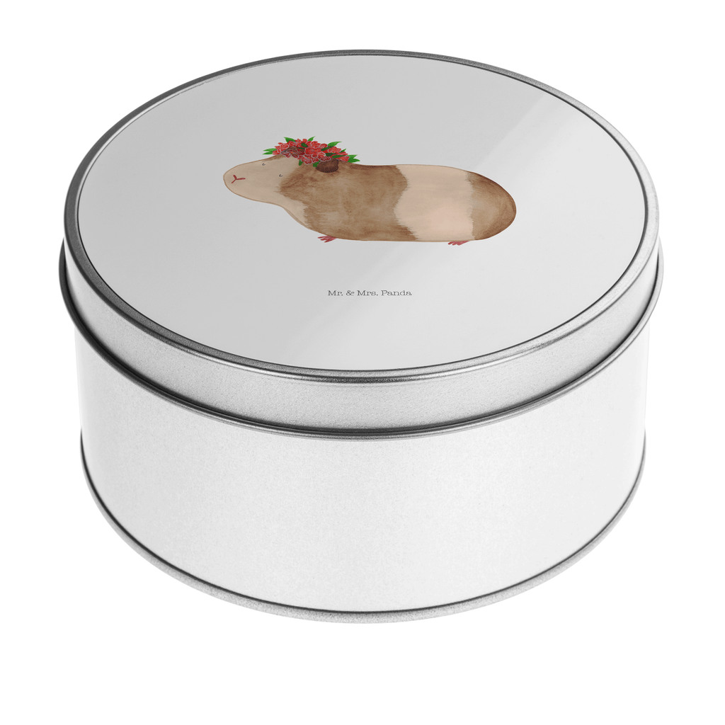 Blechdose rund Meerschweinchen weise Metalldose, Keksdose, Dose, Vorratsdose, Geschenkbox, Tiermotive, Gute Laune, lustige Sprüche, Tiere, Meerschweinchen, Meerie, Meeries, Wunder, Blumenkind, Realität, Spruch, Weisheit, Motivation, Wunderland