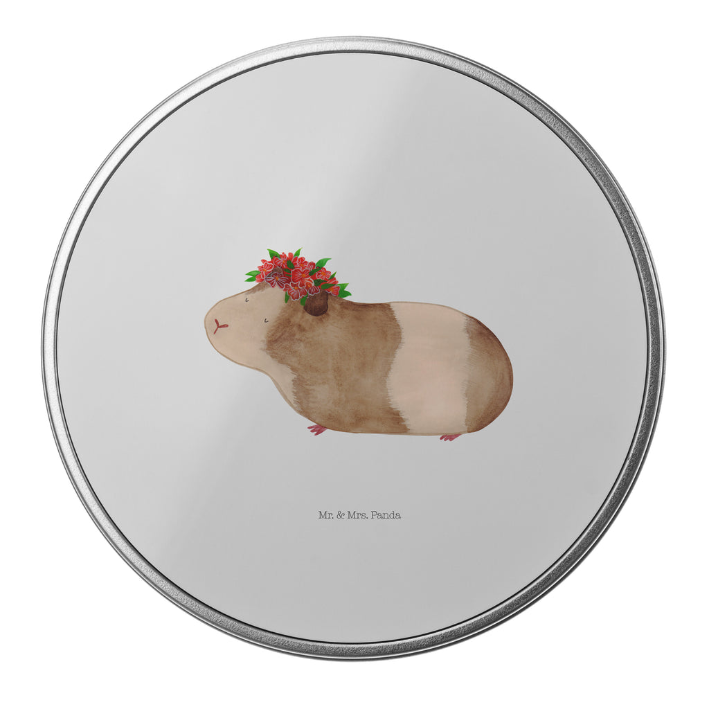Blechdose rund Meerschweinchen weise Metalldose, Keksdose, Dose, Vorratsdose, Geschenkbox, Tiermotive, Gute Laune, lustige Sprüche, Tiere, Meerschweinchen, Meerie, Meeries, Wunder, Blumenkind, Realität, Spruch, Weisheit, Motivation, Wunderland