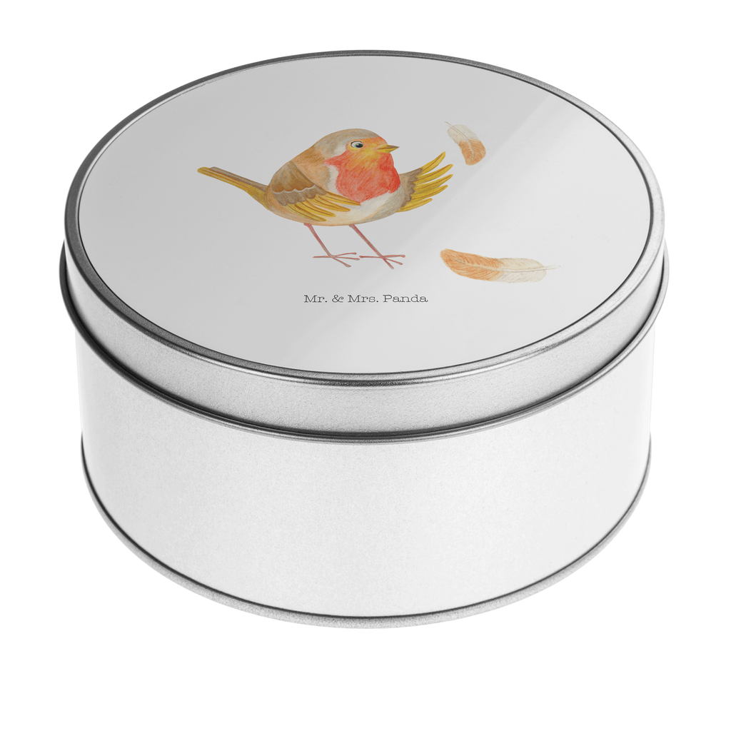 Blechdose rund Rotkehlchen mit Federn Metalldose, Keksdose, Dose, Vorratsdose, Geschenkbox, Tiermotive, Gute Laune, lustige Sprüche, Tiere, What if i fall, Rotkehlchen, Spruch Motivation, Spruch Mut, Vogel, Motivation Sprüche, Motivationsbilder, fliegen