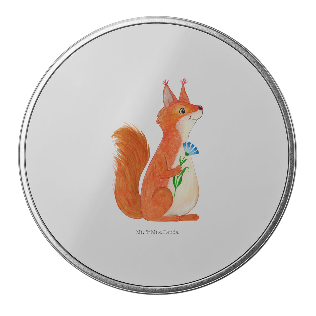 Blechdose rund Eichhörnchen Blume Metalldose, Keksdose, Dose, Vorratsdose, Geschenkbox, Tiermotive, Gute Laune, lustige Sprüche, Tiere, Eichhörnchen, Eichhorn, Spruch positiv, Lachen, Spaß, Motivation Sprüche, Motivation Bilder, glücklich Spruch, Spruch Deko