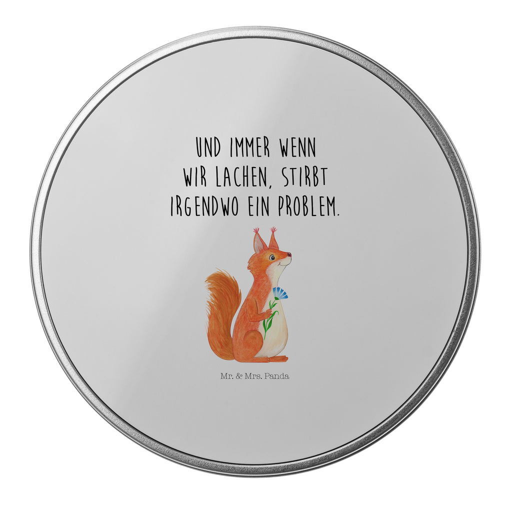 Blechdose rund Eichhörnchen Blume Metalldose, Keksdose, Dose, Vorratsdose, Geschenkbox, Tiermotive, Gute Laune, lustige Sprüche, Tiere, Eichhörnchen, Eichhorn, Spruch positiv, Lachen, Spaß, Motivation Sprüche, Motivation Bilder, glücklich Spruch, Spruch Deko