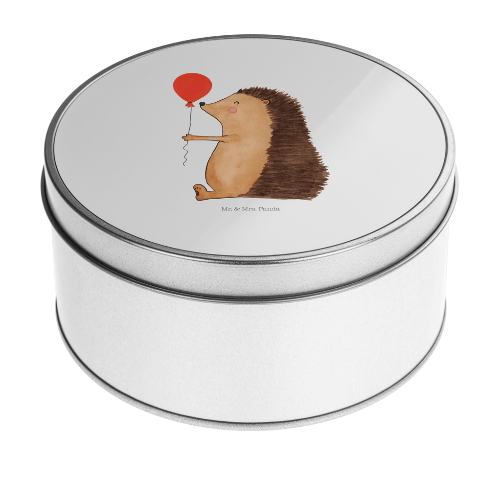 Blechdose rund Igel mit Luftballon Metalldose, Keksdose, Dose, Vorratsdose, Geschenkbox, Tiermotive, Gute Laune, lustige Sprüche, Tiere, Igel, Geburtstag, Herzlichen Glückwunsch, Glückwunsch, Geburtstagskind, Ballon, Happy Birthday