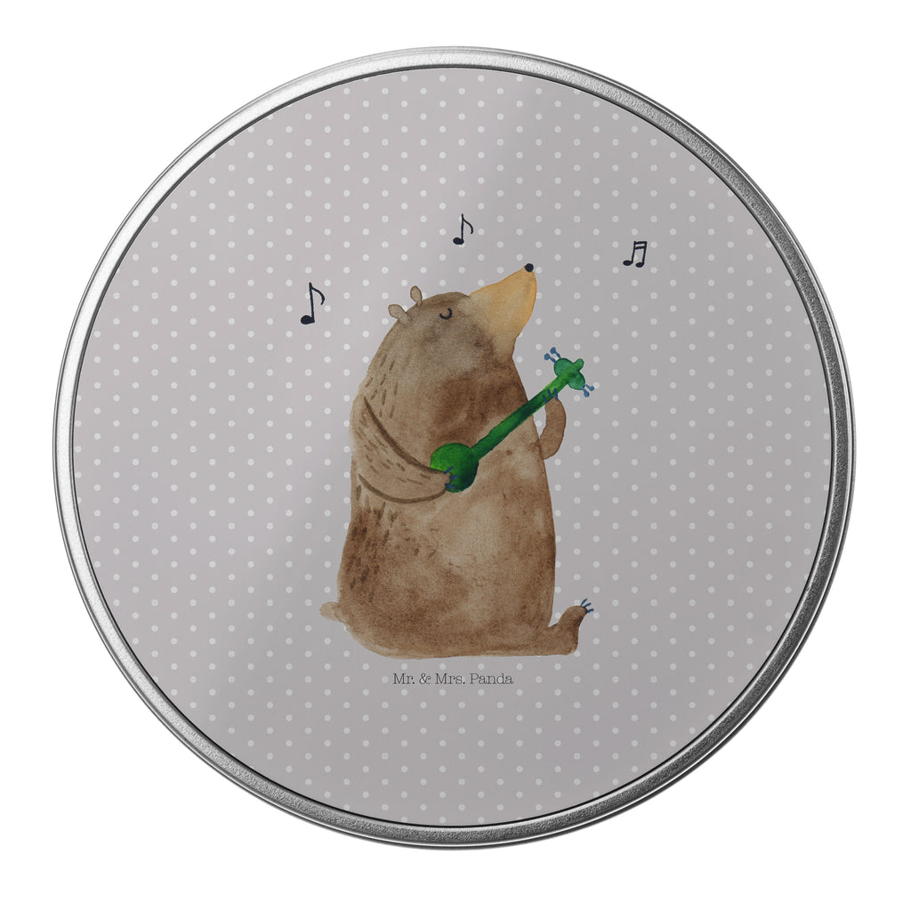 Blechdose rund Bär Gitarre Metalldose, Keksdose, Dose, Vorratsdose, Geschenkbox, Bär, Teddy, Teddybär
