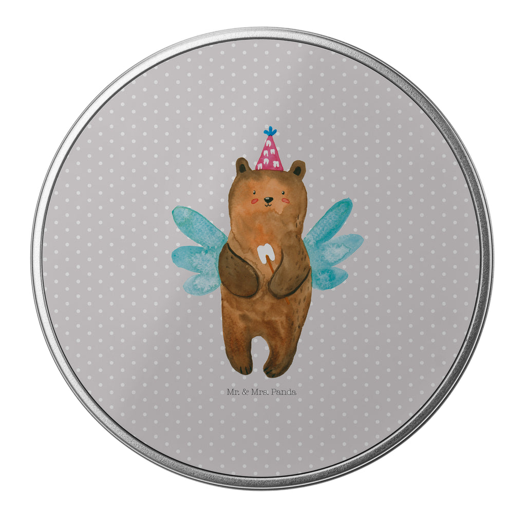 Blechdose rund Zahnfee Bär Metalldose, Keksdose, Dose, Vorratsdose, Geschenkbox, Bär, Teddy, Teddybär, Zahnfee, Fee, Milchzahn, Erster Zahn