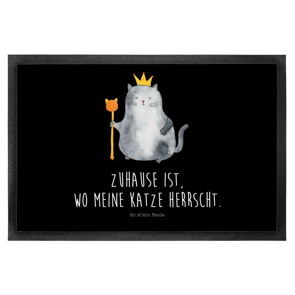 Fußmatte Katzen Koenig Katzen, Katze, Kater, Mietze, Cat, Cats, Katzenhalter, Katzenbesitzerin, Haustier, König, Königin, Queen, Familie, Mietzhaus, Wohnung, erste eigenen Wohnung, Umzug, Einzug	 Türvorleger, Schmutzmatte, Fußabtreter, Matte, Schmutzfänger, Fußabstreifer, Schmutzfangmatte, Türmatte, Motivfußmatte,  Haustürmatte, Vorleger  Katze, Katzenmotiv, Katzenfan, Katzendeko, Katzenfreund, Katzenliebhaber, Katzenprodukte, Katzenartikel, Katzenaccessoires, Katzensouvenirs, Katzenliebhaberprodukte, Katzenmotive