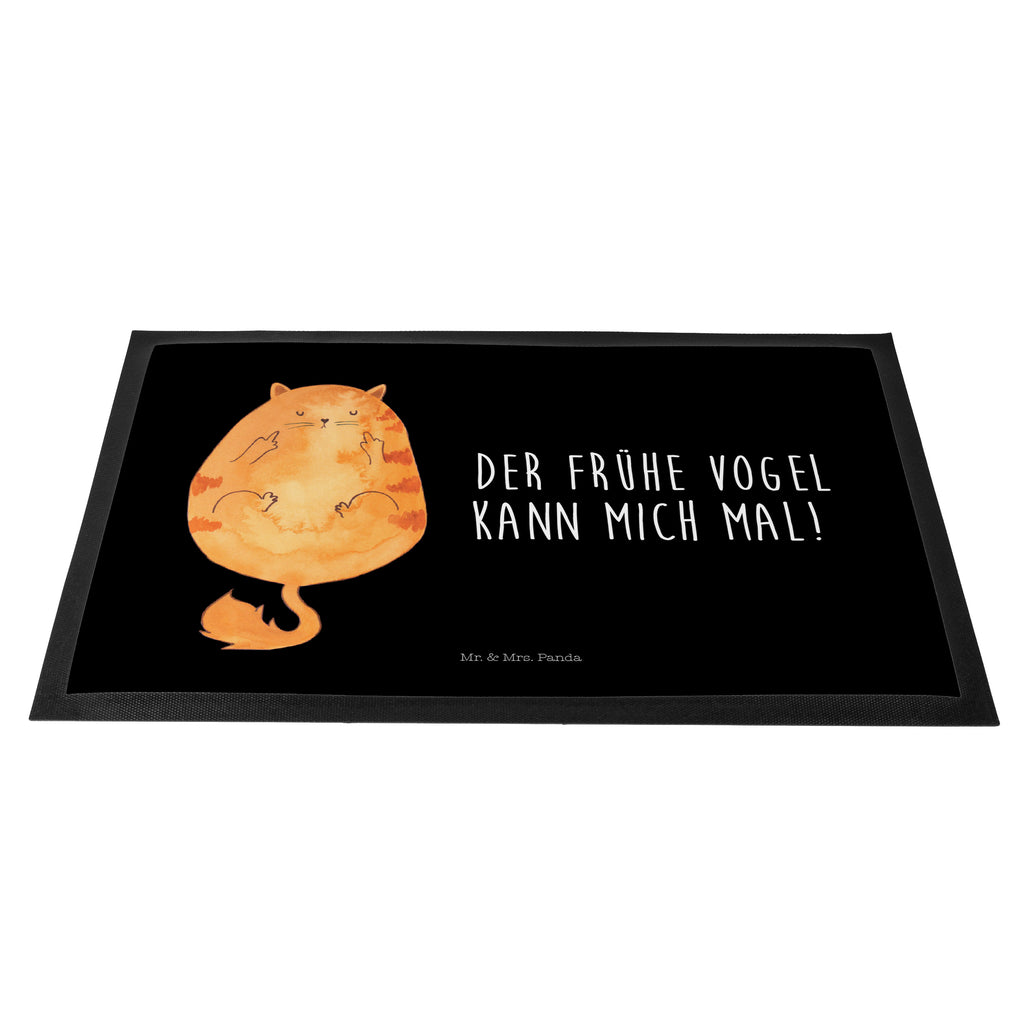 Fußmatte Katze Frühaufsteher Der frühe Vogel kann mich mal, Morgenmuffel, Frühaufsteher, Kaffee, Katzen, Katze, Kater, Mietze Türvorleger, Schmutzmatte, Fußabtreter, Matte, Schmutzfänger, Fußabstreifer, Schmutzfangmatte, Türmatte, Motivfußmatte,  Haustürmatte, Vorleger  Katze, Katzenmotiv, Katzenfan, Katzendeko, Katzenfreund, Katzenliebhaber, Katzenprodukte, Katzenartikel, Katzenaccessoires, Katzensouvenirs, Katzenliebhaberprodukte, Katzenmotive