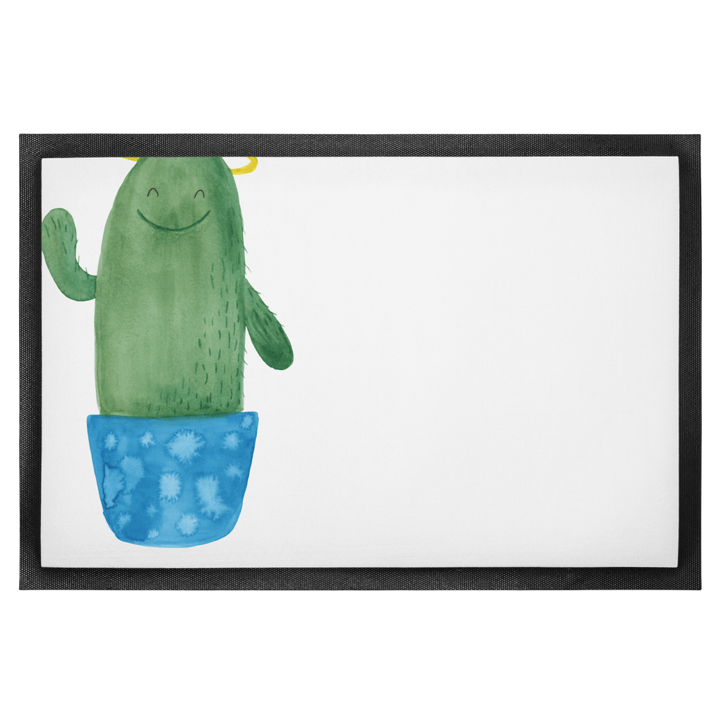 Fußmatte Kaktus Heilig Kaktus, Kakteen, frech, lustig, Kind, Eltern, Familie, Bruder, Schwester, Schwestern, Freundin, Heiligenschein Türvorleger, Schmutzmatte, Fußabtreter, Matte, Schmutzfänger, Fußabstreifer, Schmutzfangmatte, Türmatte, Motivfußmatte,  Haustürmatte, Vorleger  Kaktus, Kakteen