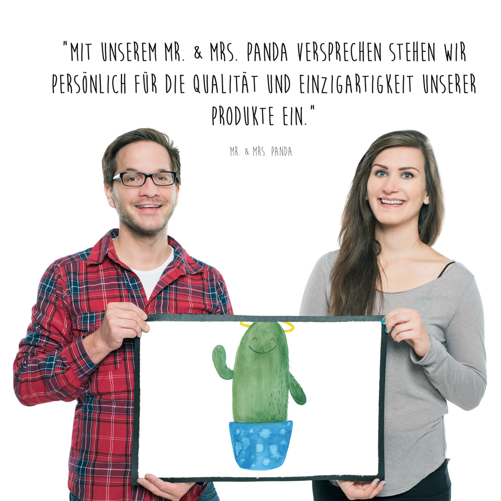 Fußmatte Kaktus Heilig Kaktus, Kakteen, frech, lustig, Kind, Eltern, Familie, Bruder, Schwester, Schwestern, Freundin, Heiligenschein Türvorleger, Schmutzmatte, Fußabtreter, Matte, Schmutzfänger, Fußabstreifer, Schmutzfangmatte, Türmatte, Motivfußmatte,  Haustürmatte, Vorleger  Kaktus, Kakteen