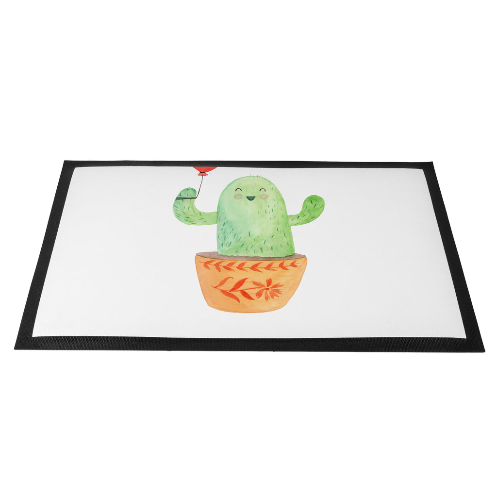Fußmatte Kaktus Luftballon Türvorleger, Schmutzmatte, Fußabtreter, Matte, Schmutzfänger, Fußabstreifer, Schmutzfangmatte, Türmatte, Motivfußmatte, Haustürmatte, Vorleger, Kaktus, Kakteen, Luftballon, Neustart, Freude, Büro, Stress, Büroalltag, Freundin, Freund, Ausbildung, Prüfung
