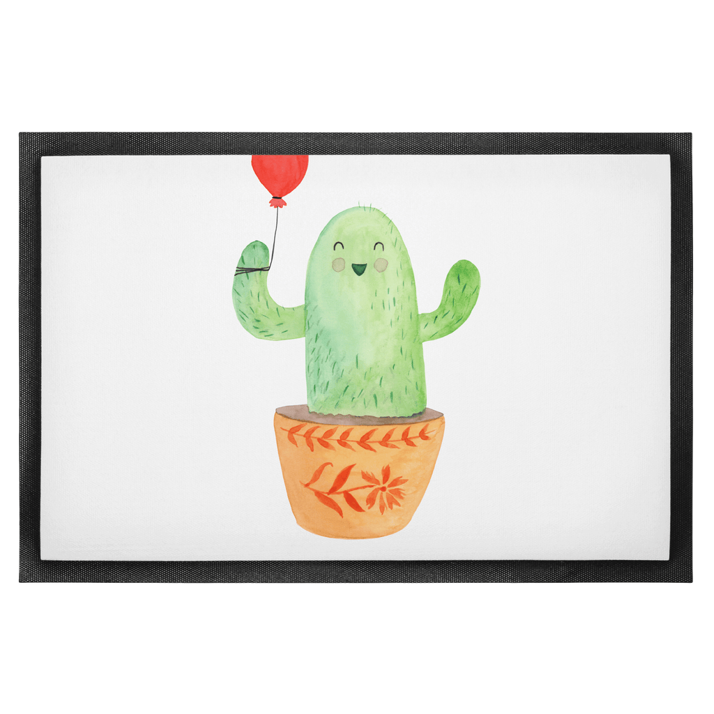 Fußmatte Kaktus Luftballon Türvorleger, Schmutzmatte, Fußabtreter, Matte, Schmutzfänger, Fußabstreifer, Schmutzfangmatte, Türmatte, Motivfußmatte, Haustürmatte, Vorleger, Kaktus, Kakteen, Luftballon, Neustart, Freude, Büro, Stress, Büroalltag, Freundin, Freund, Ausbildung, Prüfung
