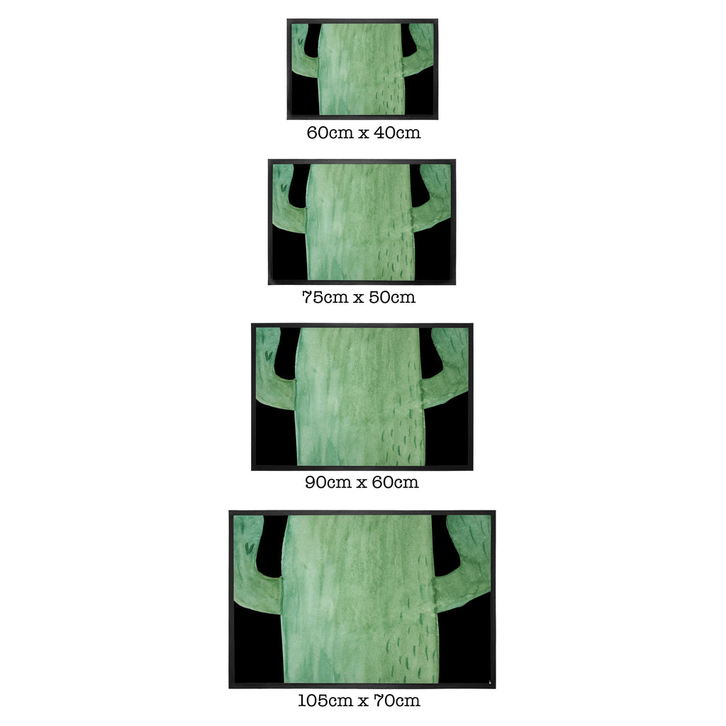 Fußmatte Kaktus Sonnenhut Kaktus, Kakteen, Reisen, Weltreise, Weltenbummler, Reisetagebuch, Städtetrip, Kaktusliebe, Geschenkidee, Spruch, Motivation Türvorleger, Schmutzmatte, Fußabtreter, Matte, Schmutzfänger, Fußabstreifer, Schmutzfangmatte, Türmatte, Motivfußmatte,  Haustürmatte, Vorleger  Kaktus, Kakteen