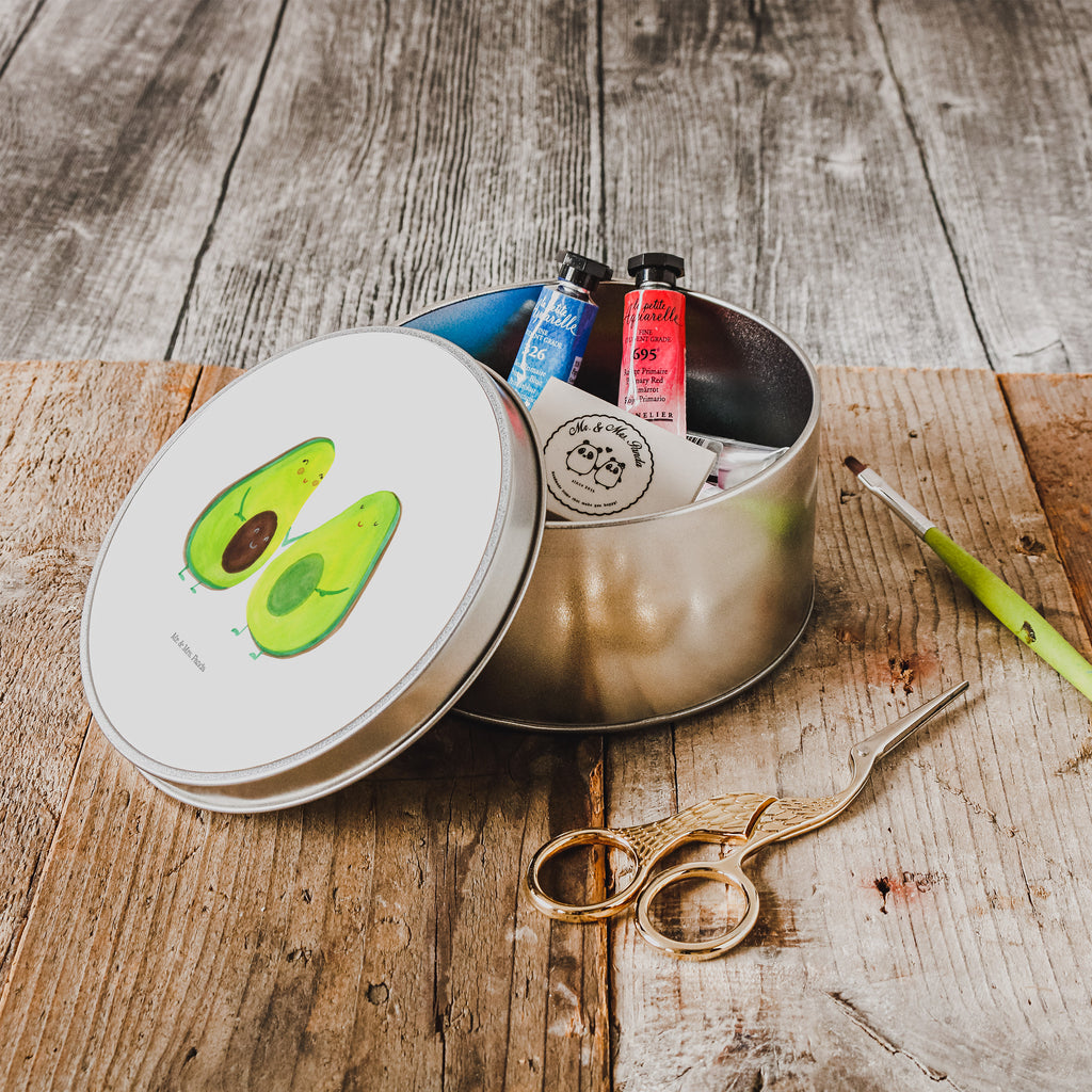 Blechdose rund Avocado Pärchen Metalldose, Keksdose, Dose, Vorratsdose, Geschenkbox, Avocado, Veggie, Vegan, Gesund, Avocuddle, Liebe, Schwangerschaft, Familie, Babyshower, Babyparty, Hochzeit, Kinder, Avocados, Geburt
