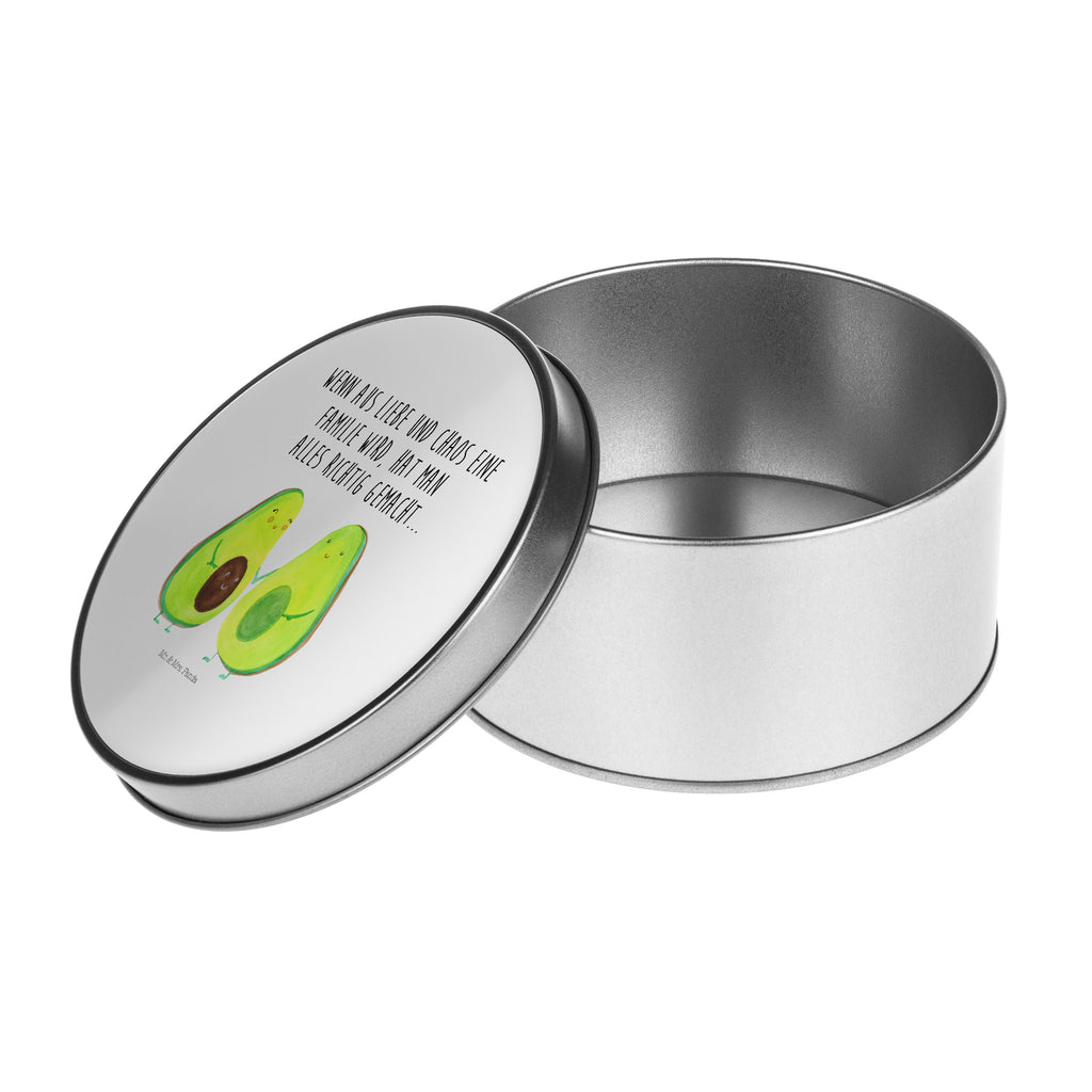 Blechdose rund Avocado Pärchen Metalldose, Keksdose, Dose, Vorratsdose, Geschenkbox, Avocado, Veggie, Vegan, Gesund, Avocuddle, Liebe, Schwangerschaft, Familie, Babyshower, Babyparty, Hochzeit, Kinder, Avocados, Geburt