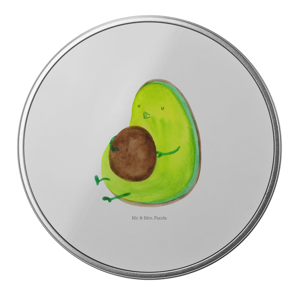 Blechdose rund Avocado pfeift Metalldose, Keksdose, Dose, Vorratsdose, Geschenkbox, Avocado, Veggie, Vegan, Gesund, Diät, Abnehmen, Ernährung, dick sein, Pummelfee