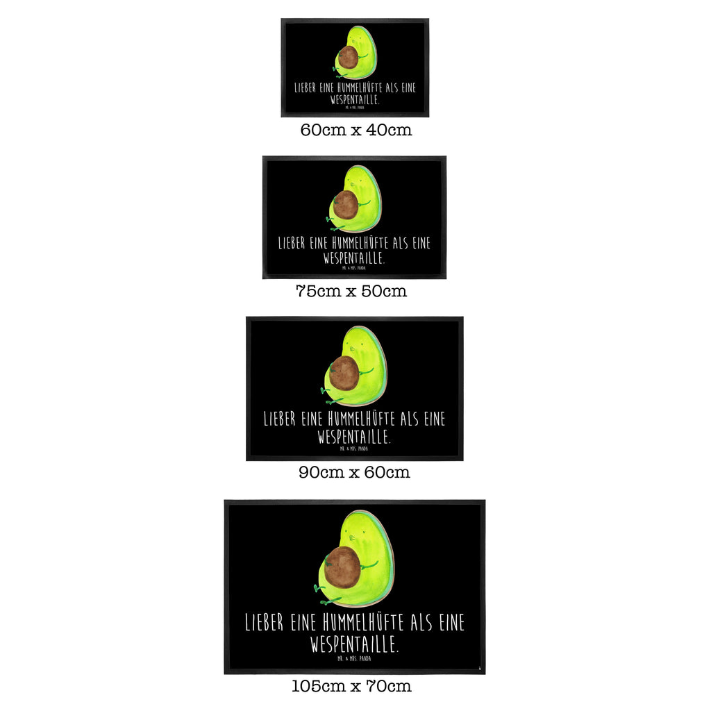 Fußmatte Avocado pfeift Avocado, Diät, Abnehmen, Ernährung, dick sein, Pummelfee,  Türvorleger, Schmutzmatte, Fußabtreter, Matte, Schmutzfänger, Fußabstreifer, Schmutzfangmatte, Türmatte, Motivfußmatte,  Haustürmatte, Vorleger  Avocado, Veggie, Vegan, Gesund