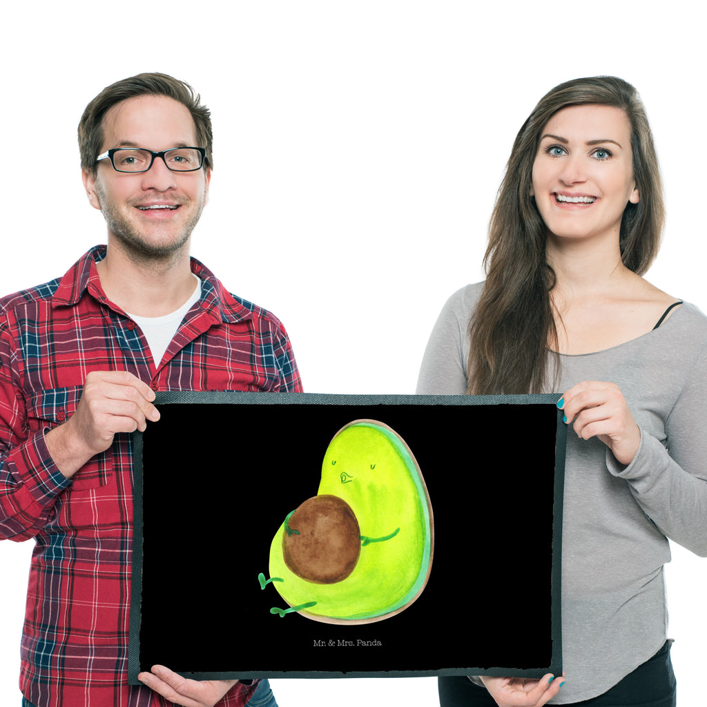 Fußmatte Avocado pfeift Avocado, Diät, Abnehmen, Ernährung, dick sein, Pummelfee,  Türvorleger, Schmutzmatte, Fußabtreter, Matte, Schmutzfänger, Fußabstreifer, Schmutzfangmatte, Türmatte, Motivfußmatte,  Haustürmatte, Vorleger  Avocado, Veggie, Vegan, Gesund
