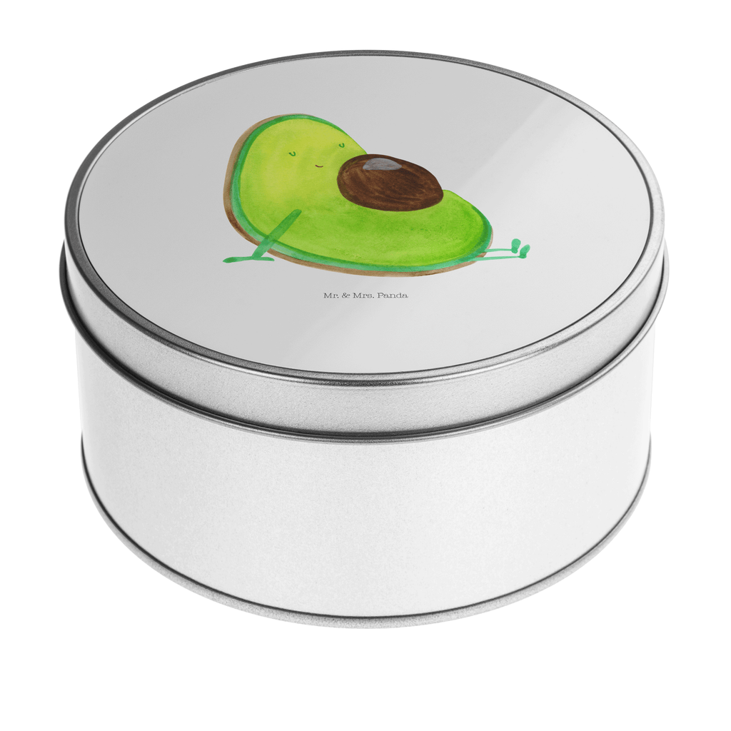 Blechdose rund Avocado schwanger Metalldose, Keksdose, Dose, Vorratsdose, Geschenkbox, Avocado, Veggie, Vegan, Gesund, schwanger, Schwangerschaft, Babyparty, Babyshower