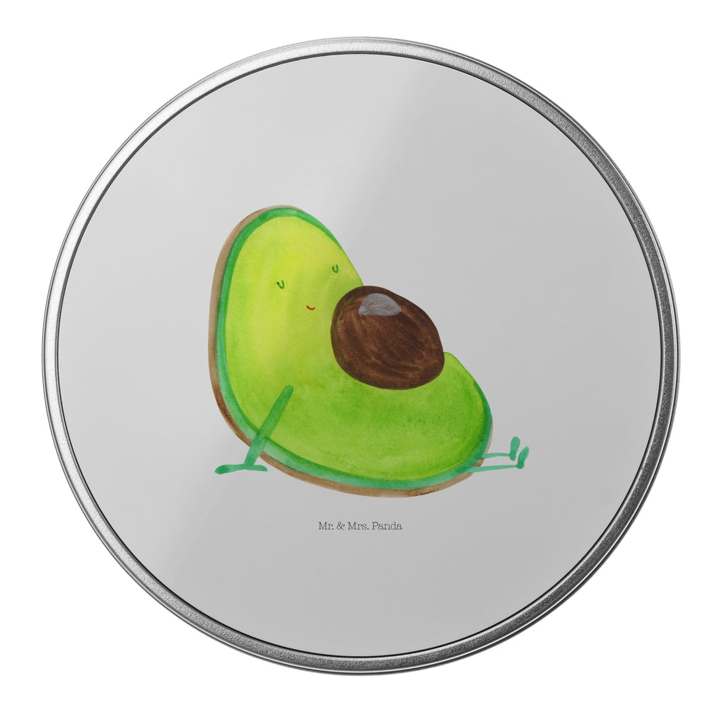 Blechdose rund Avocado schwanger Metalldose, Keksdose, Dose, Vorratsdose, Geschenkbox, Avocado, Veggie, Vegan, Gesund, schwanger, Schwangerschaft, Babyparty, Babyshower