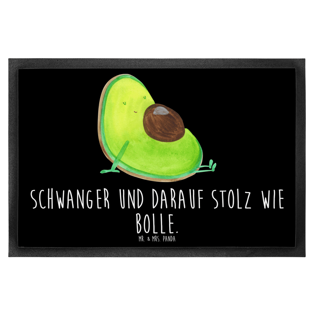 Fußmatte Avocado schwanger Avocado, schwanger, Schwangerschaft, Babyparty, Babyshower,  Türvorleger, Schmutzmatte, Fußabtreter, Matte, Schmutzfänger, Fußabstreifer, Schmutzfangmatte, Türmatte, Motivfußmatte,  Haustürmatte, Vorleger  Avocado, Veggie, Vegan, Gesund