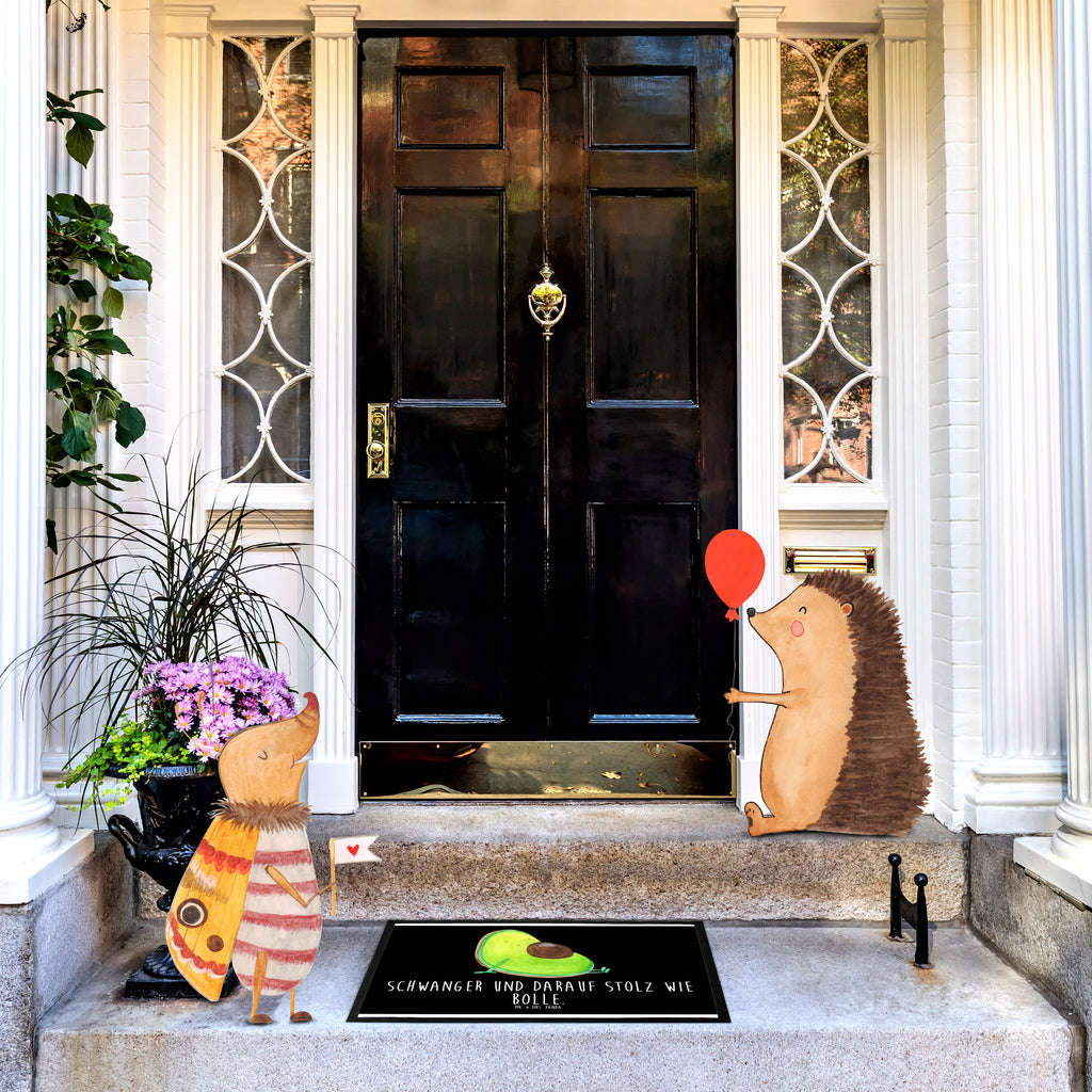 Fußmatte Avocado schwanger Avocado, schwanger, Schwangerschaft, Babyparty, Babyshower,  Türvorleger, Schmutzmatte, Fußabtreter, Matte, Schmutzfänger, Fußabstreifer, Schmutzfangmatte, Türmatte, Motivfußmatte,  Haustürmatte, Vorleger  Avocado, Veggie, Vegan, Gesund