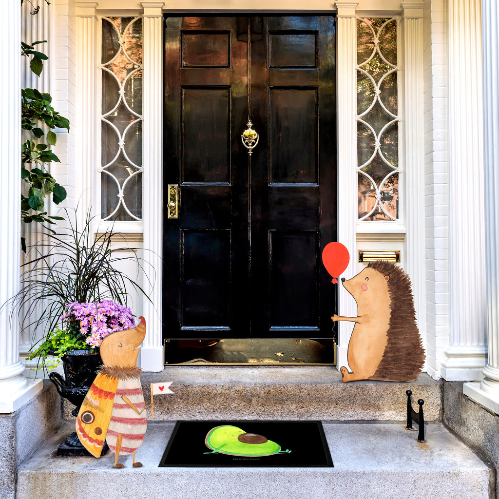 Fußmatte Avocado schwanger Avocado, schwanger, Schwangerschaft, Babyparty, Babyshower,  Türvorleger, Schmutzmatte, Fußabtreter, Matte, Schmutzfänger, Fußabstreifer, Schmutzfangmatte, Türmatte, Motivfußmatte,  Haustürmatte, Vorleger  Avocado, Veggie, Vegan, Gesund