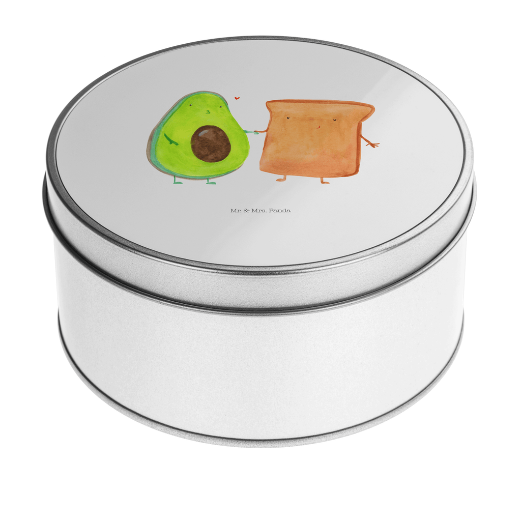 Blechdose rund Avocado + Toast Metalldose, Keksdose, Dose, Vorratsdose, Geschenkbox, Avocado, Veggie, Vegan, Gesund, Toast, Toastbrot, Liebespaar, Pärchen, Freund, Freundin, Verlobt, Verlobungsparty, Hochzeit, Hochzeitsgeschenk, Jahrestag, Jahrestagsgeschenk
