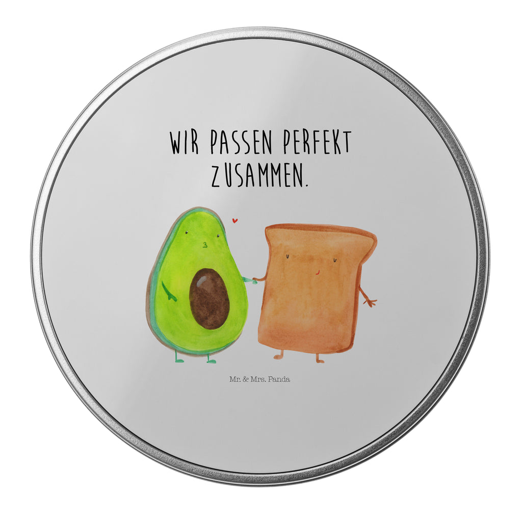 Blechdose rund Avocado + Toast Metalldose, Keksdose, Dose, Vorratsdose, Geschenkbox, Avocado, Veggie, Vegan, Gesund, Toast, Toastbrot, Liebespaar, Pärchen, Freund, Freundin, Verlobt, Verlobungsparty, Hochzeit, Hochzeitsgeschenk, Jahrestag, Jahrestagsgeschenk