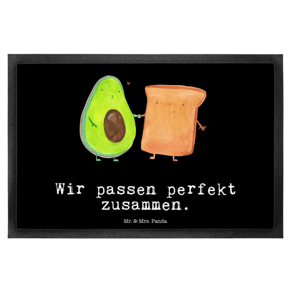 Fußmatte Avocado + Toast Avocado, Toast, Toastbrot, Liebespaar, Pärchen, Freund, Freundin, Verlobt, Verlobungsparty, Hochzeit, Hochzeitsgeschenk, Jahrestag, Jahrestagsgeschenk, Türvorleger, Schmutzmatte, Fußabtreter, Matte, Schmutzfänger, Fußabstreifer, Schmutzfangmatte, Türmatte, Motivfußmatte,  Haustürmatte, Vorleger  Avocado, Veggie, Vegan, Gesund