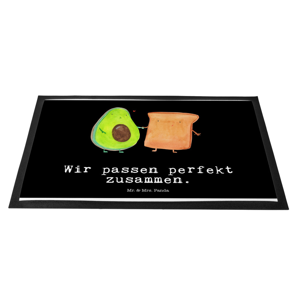 Fußmatte Avocado + Toast Avocado, Toast, Toastbrot, Liebespaar, Pärchen, Freund, Freundin, Verlobt, Verlobungsparty, Hochzeit, Hochzeitsgeschenk, Jahrestag, Jahrestagsgeschenk, Türvorleger, Schmutzmatte, Fußabtreter, Matte, Schmutzfänger, Fußabstreifer, Schmutzfangmatte, Türmatte, Motivfußmatte,  Haustürmatte, Vorleger  Avocado, Veggie, Vegan, Gesund