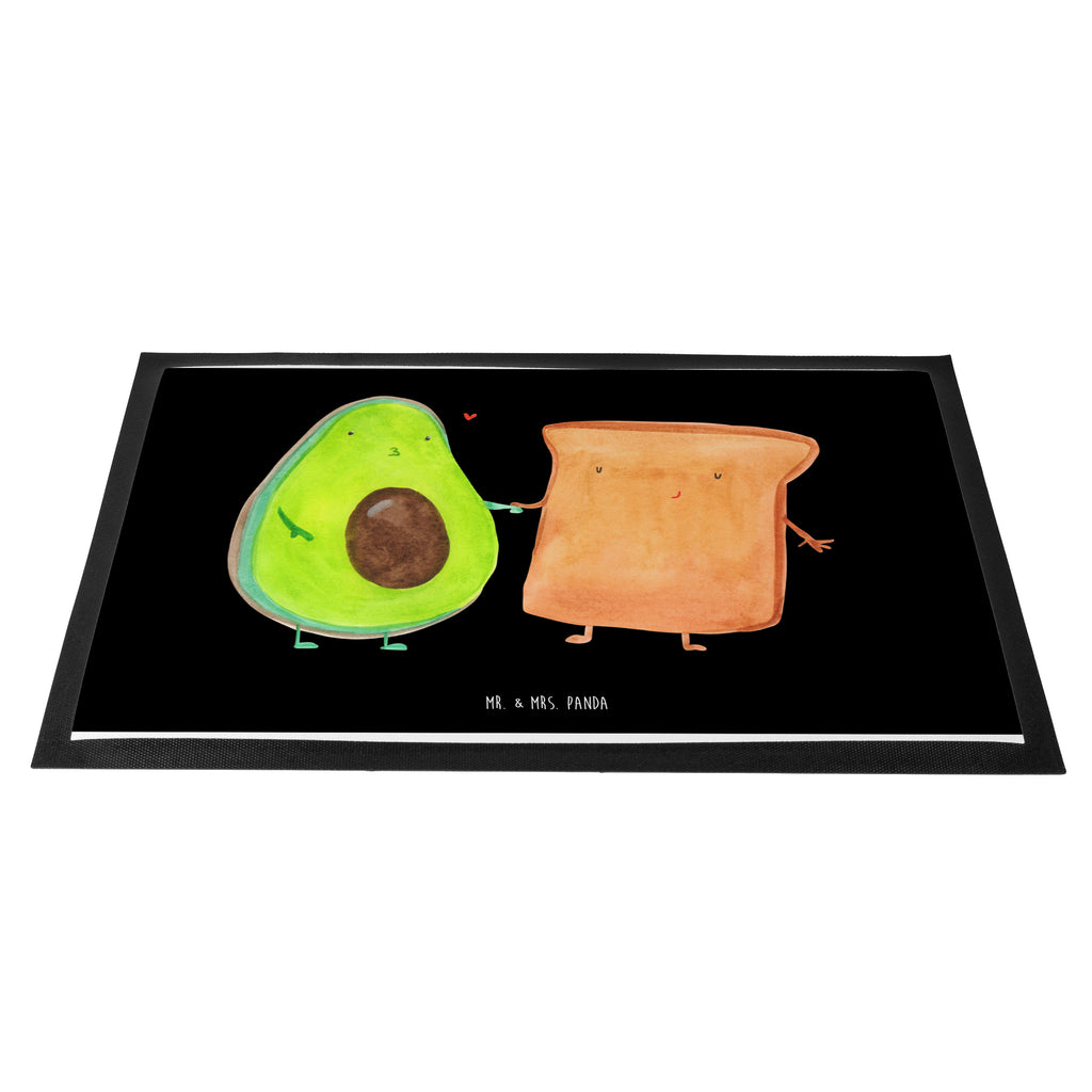 Fußmatte Avocado + Toast Avocado, Toast, Toastbrot, Liebespaar, Pärchen, Freund, Freundin, Verlobt, Verlobungsparty, Hochzeit, Hochzeitsgeschenk, Jahrestag, Jahrestagsgeschenk, Türvorleger, Schmutzmatte, Fußabtreter, Matte, Schmutzfänger, Fußabstreifer, Schmutzfangmatte, Türmatte, Motivfußmatte,  Haustürmatte, Vorleger  Avocado, Veggie, Vegan, Gesund