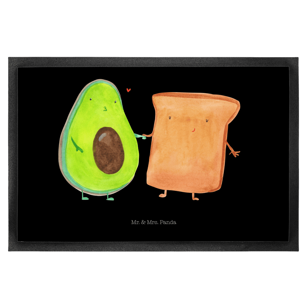 Fußmatte Avocado + Toast Avocado, Toast, Toastbrot, Liebespaar, Pärchen, Freund, Freundin, Verlobt, Verlobungsparty, Hochzeit, Hochzeitsgeschenk, Jahrestag, Jahrestagsgeschenk, Türvorleger, Schmutzmatte, Fußabtreter, Matte, Schmutzfänger, Fußabstreifer, Schmutzfangmatte, Türmatte, Motivfußmatte,  Haustürmatte, Vorleger  Avocado, Veggie, Vegan, Gesund