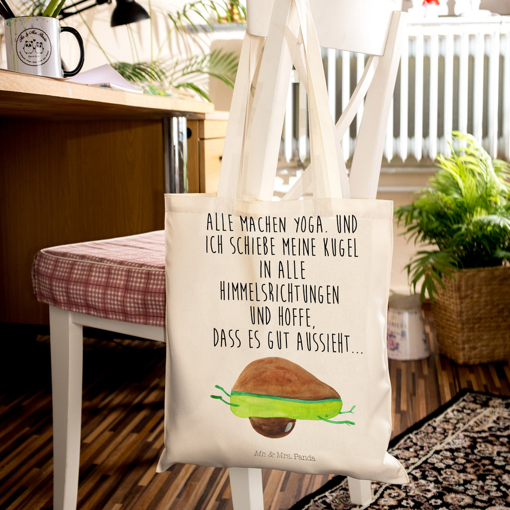 Tragetasche Avocado Yoga Beuteltasche, Beutel, Einkaufstasche, Jutebeutel, Stoffbeutel, Avocado, Veggie, Vegan, Gesund, Avocado Yoga Vegan