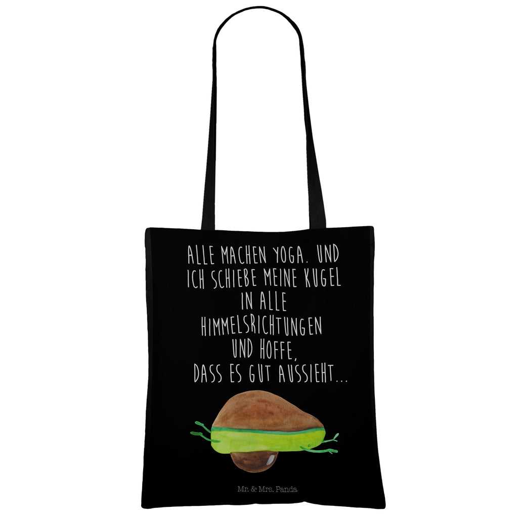 Tragetasche Avocado Yoga Beuteltasche, Beutel, Einkaufstasche, Jutebeutel, Stoffbeutel, Avocado, Veggie, Vegan, Gesund, Avocado Yoga Vegan
