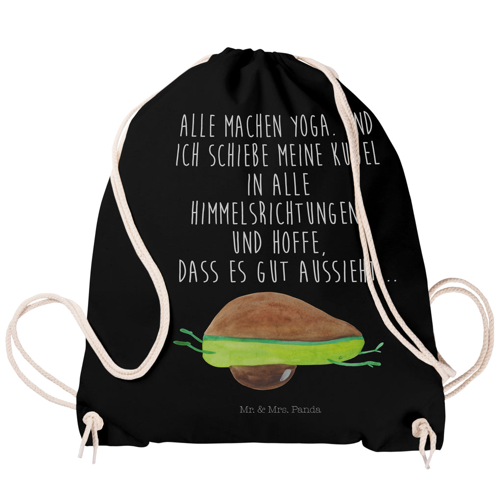 Sportbeutel Avocado Yoga Turnbeutel, Beutel, Sporttasche, Tasche, Stoffbeutel, Avocado, Veggie, Vegan, Gesund, Avocado Yoga Vegan