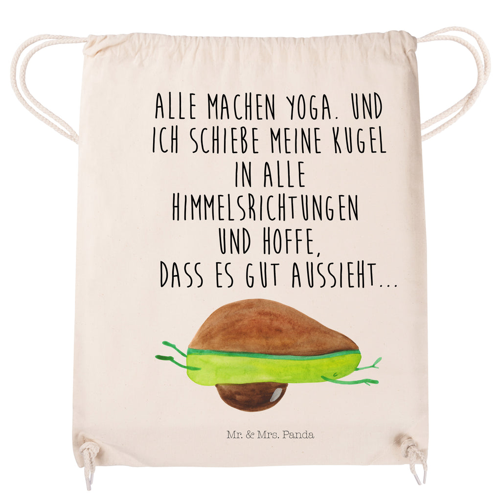 Sportbeutel Avocado Yoga Turnbeutel, Beutel, Sporttasche, Tasche, Stoffbeutel, Avocado, Veggie, Vegan, Gesund, Avocado Yoga Vegan